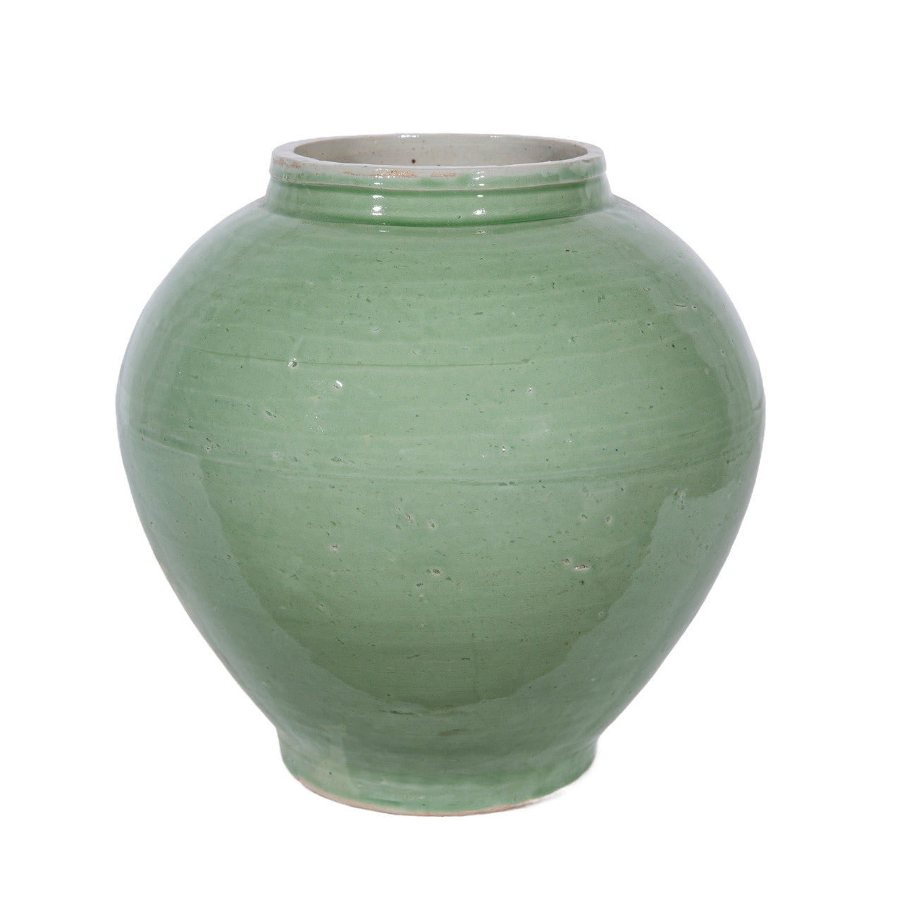 Mint Green Crackle Jar