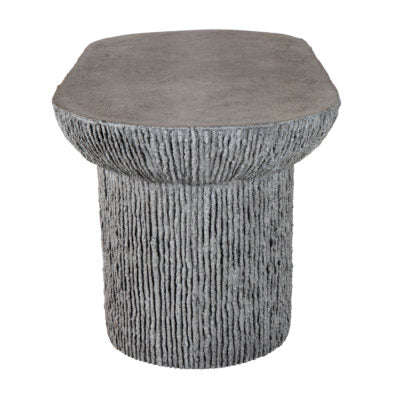 Brant Oval Coffee Table Aged Stone Grey