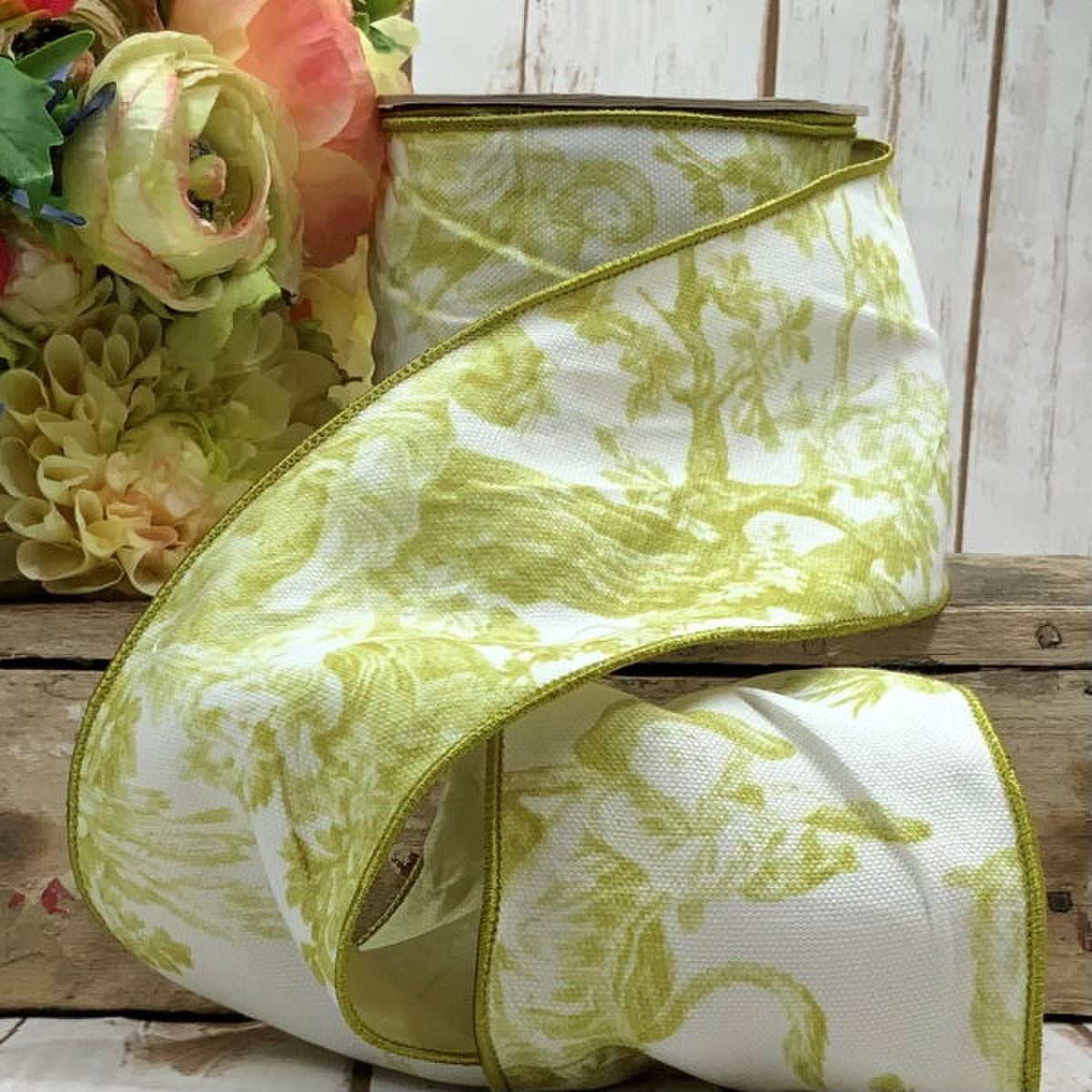 Toile Ribbon-Sunny Lime