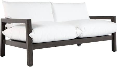 Monterey Aluminum Sofa-District Boucle Forest