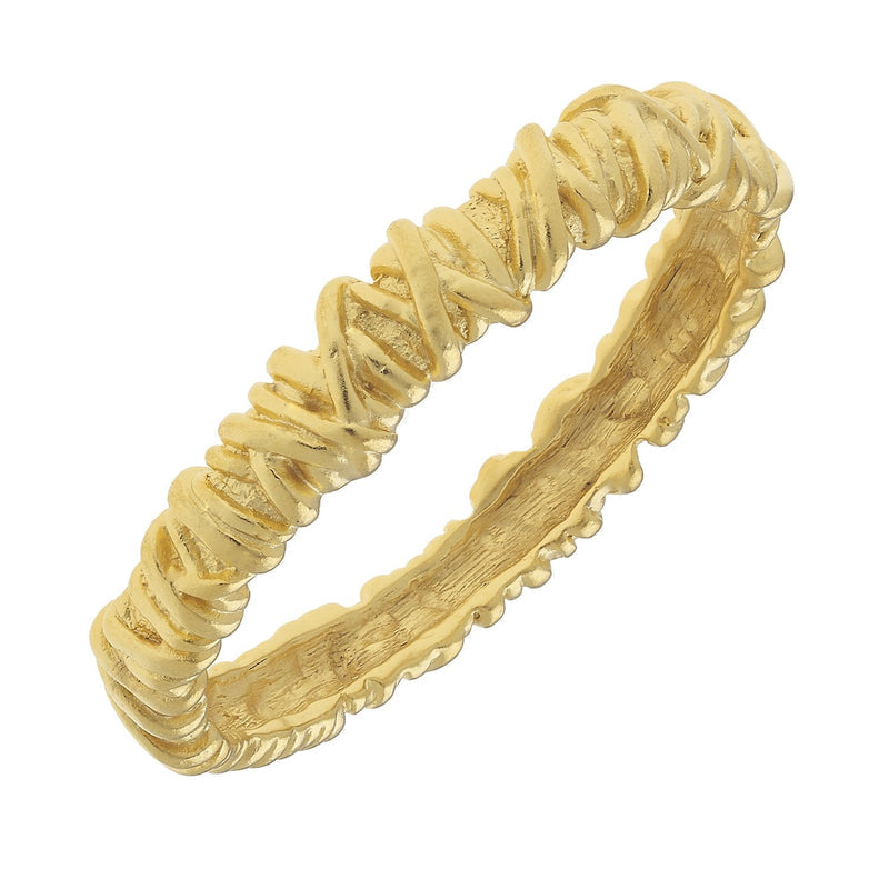 Gold Vintage Paris bangle Bracelet