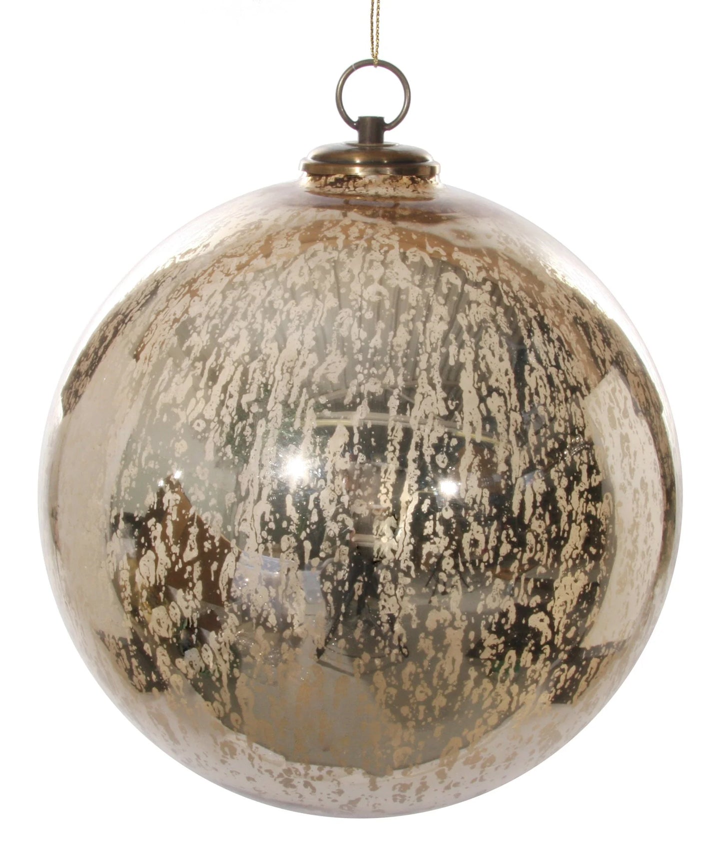 XXL Glass Ball-Antique Gold