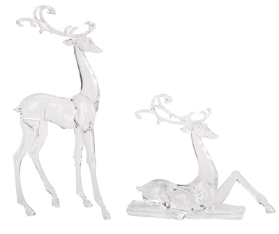 Crystal Deer Figurines