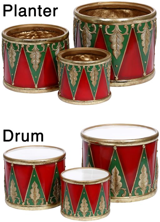 Holiday Planter Large Drum