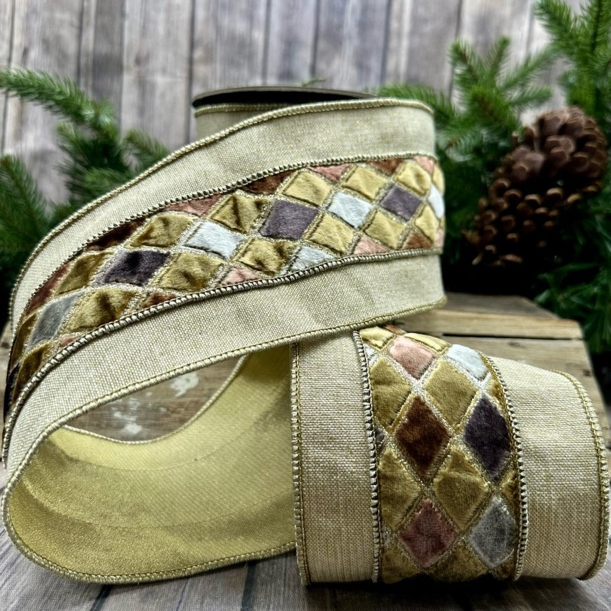 Harlequin Velvet Ribbon