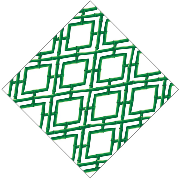 Trellis Green Cocktail Napkins