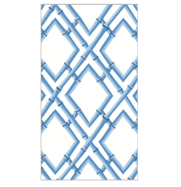 Trellis Blue Guest Towels