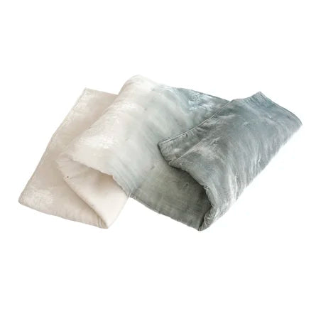 Knotted Velvet Throw-Sage 50x70