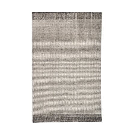 Heathered and Knotted Pewter 5x8 indoor/outdoor rug