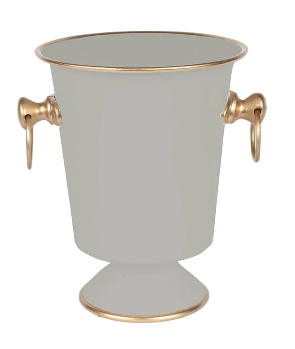 Color Block Ice Bucket-White