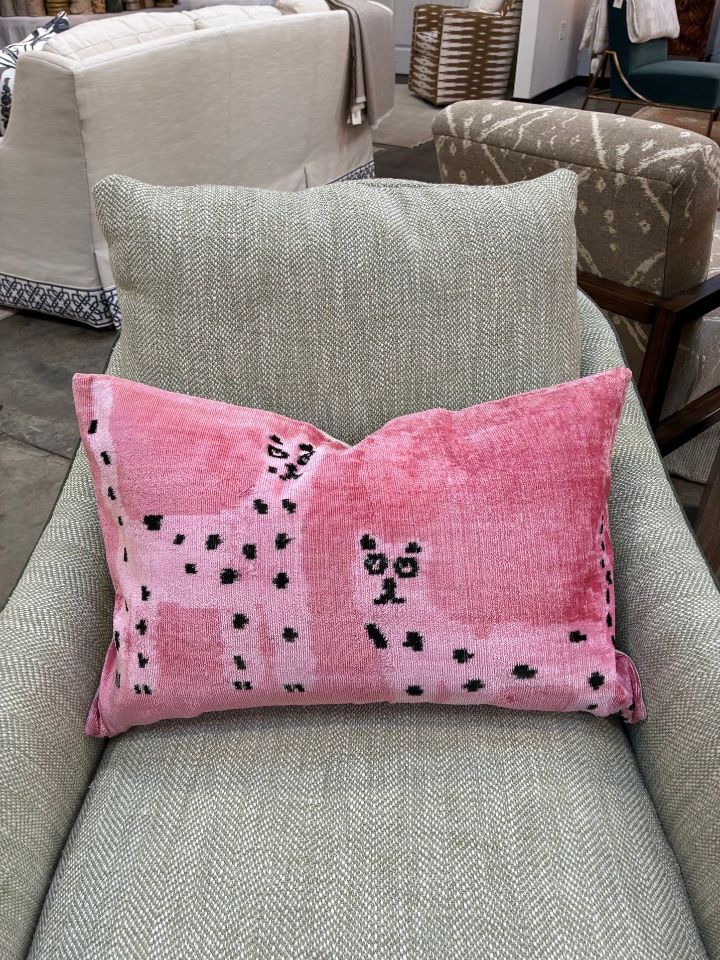 Pink Cat Pillow