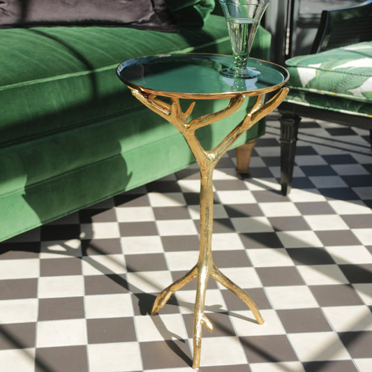 Forest Green Accent Table