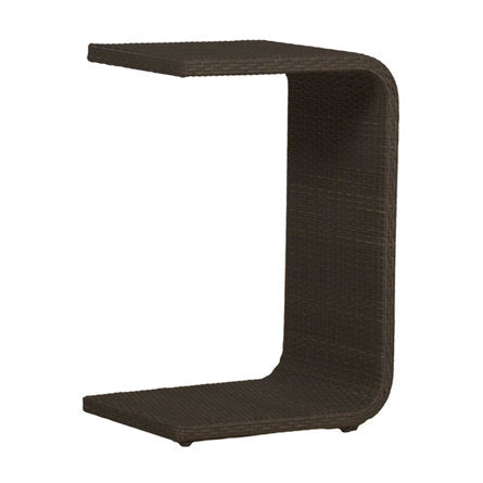 Outdoor C-Table Woven Black Walnut