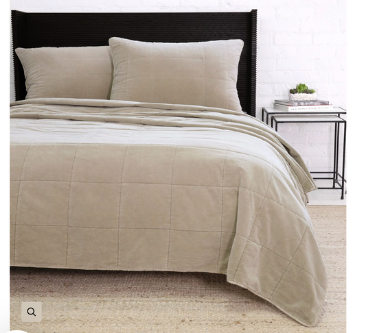 Amsterdam Coverlet  taupe king