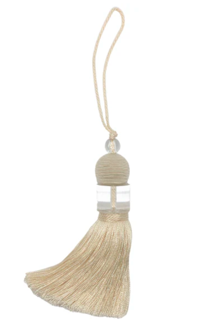 Acrylic Decorative Tassel - Cream