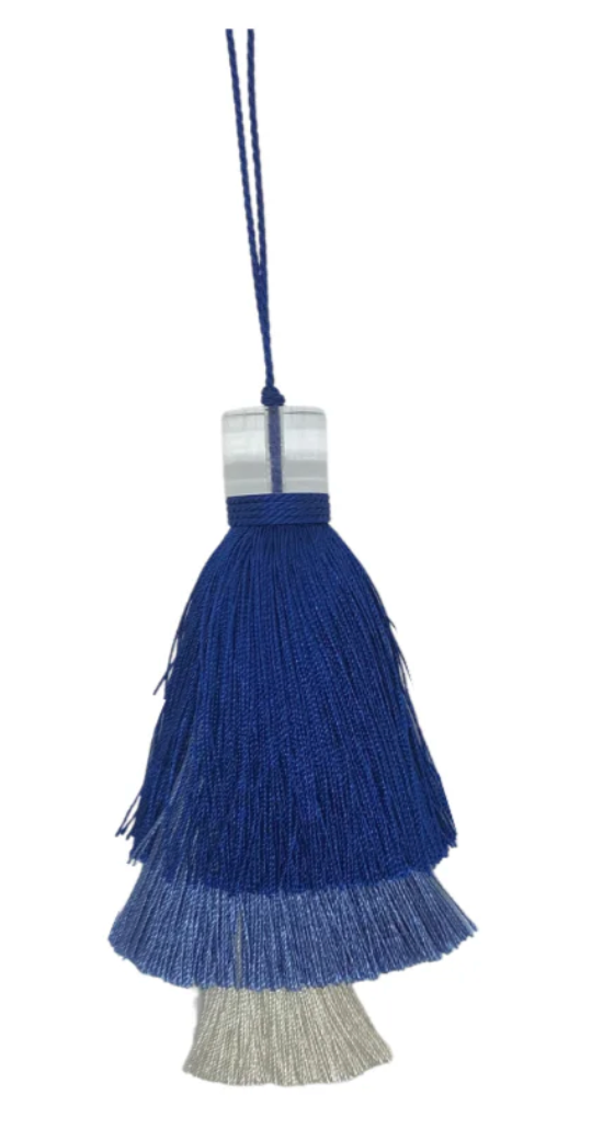 Three Tier Tassel - French Blue