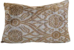 Serria Brown Silk/Velvet Pillow