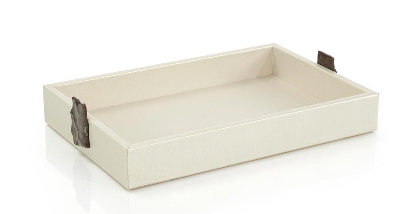 OPAL LYNX VEGAN LEATHER TRAY LARGE