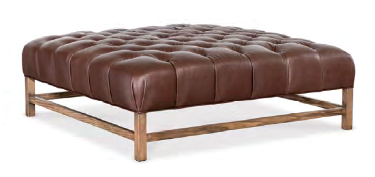 Oakley Leather Ottoman