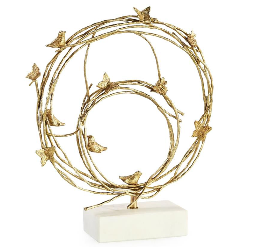 Roost Sculpture Small Brass