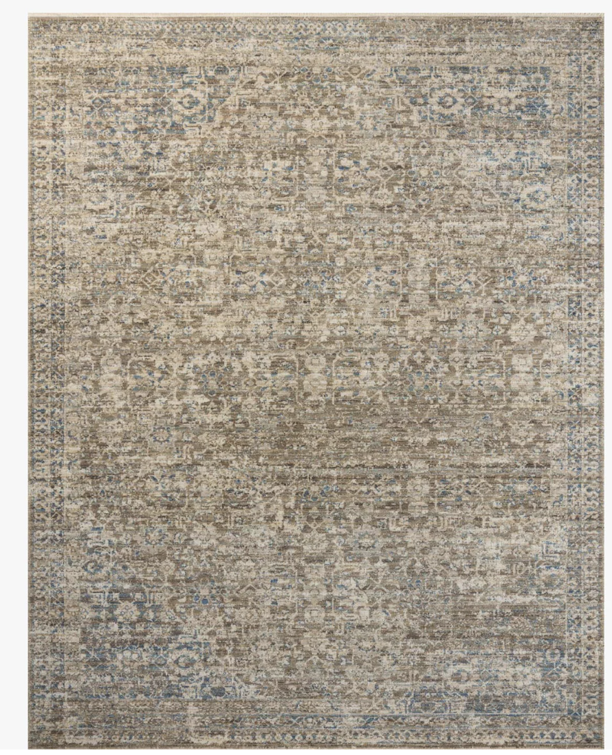 Heritage 9x12 taupe and blue