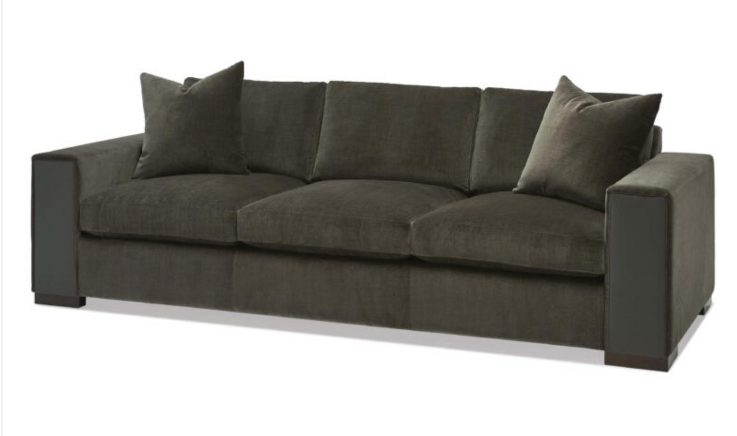 custom luxe depth track arm 96" sofa