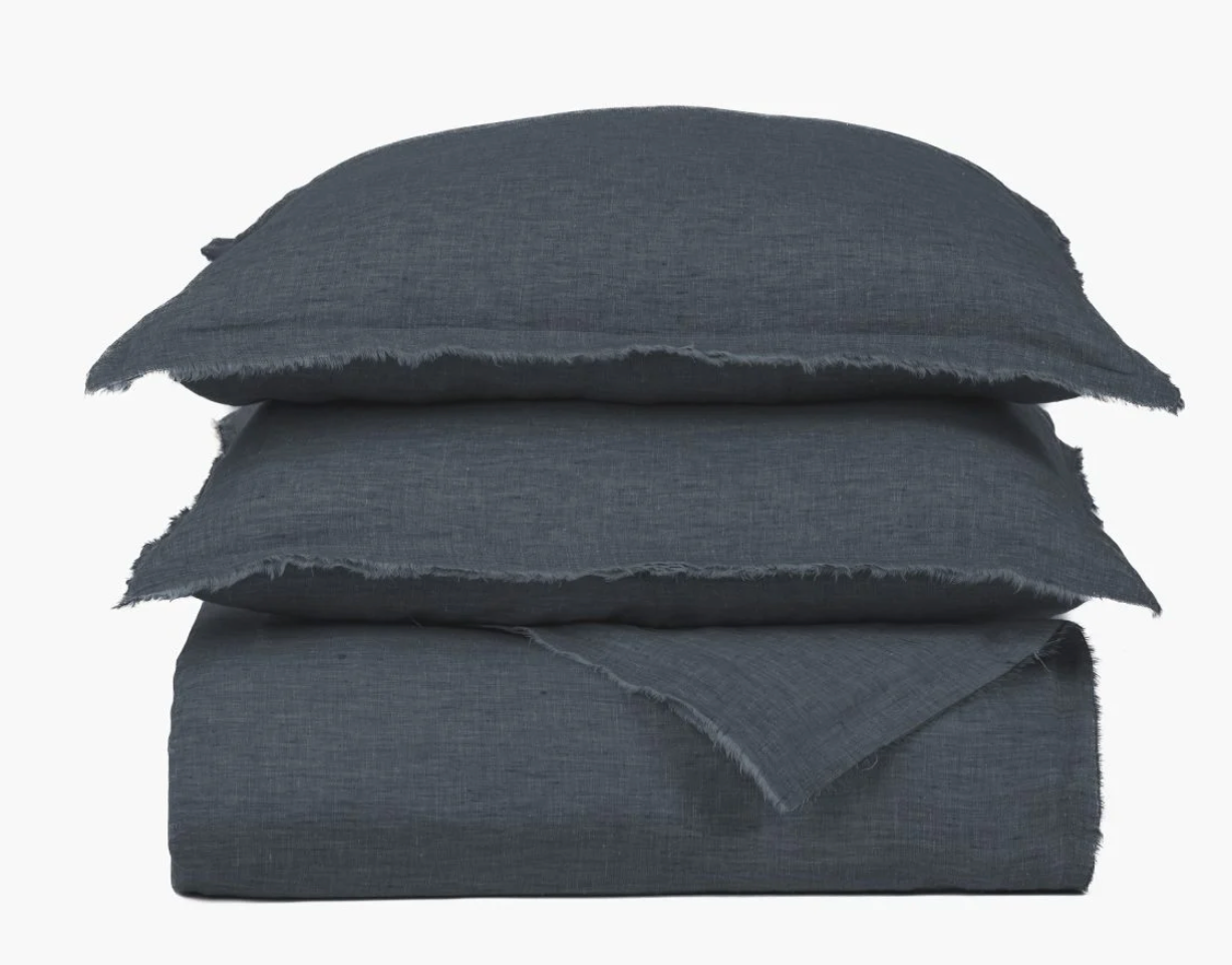 Brisbane steel blue king duvet