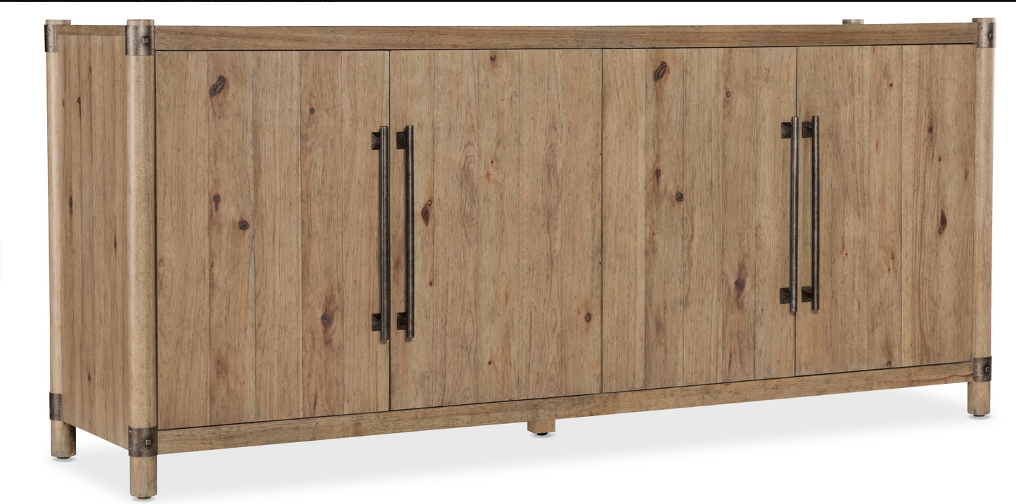 Rustic media cabinet