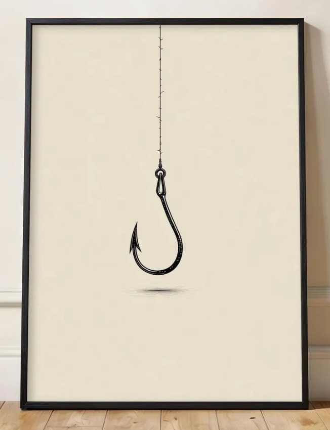 fish hook art