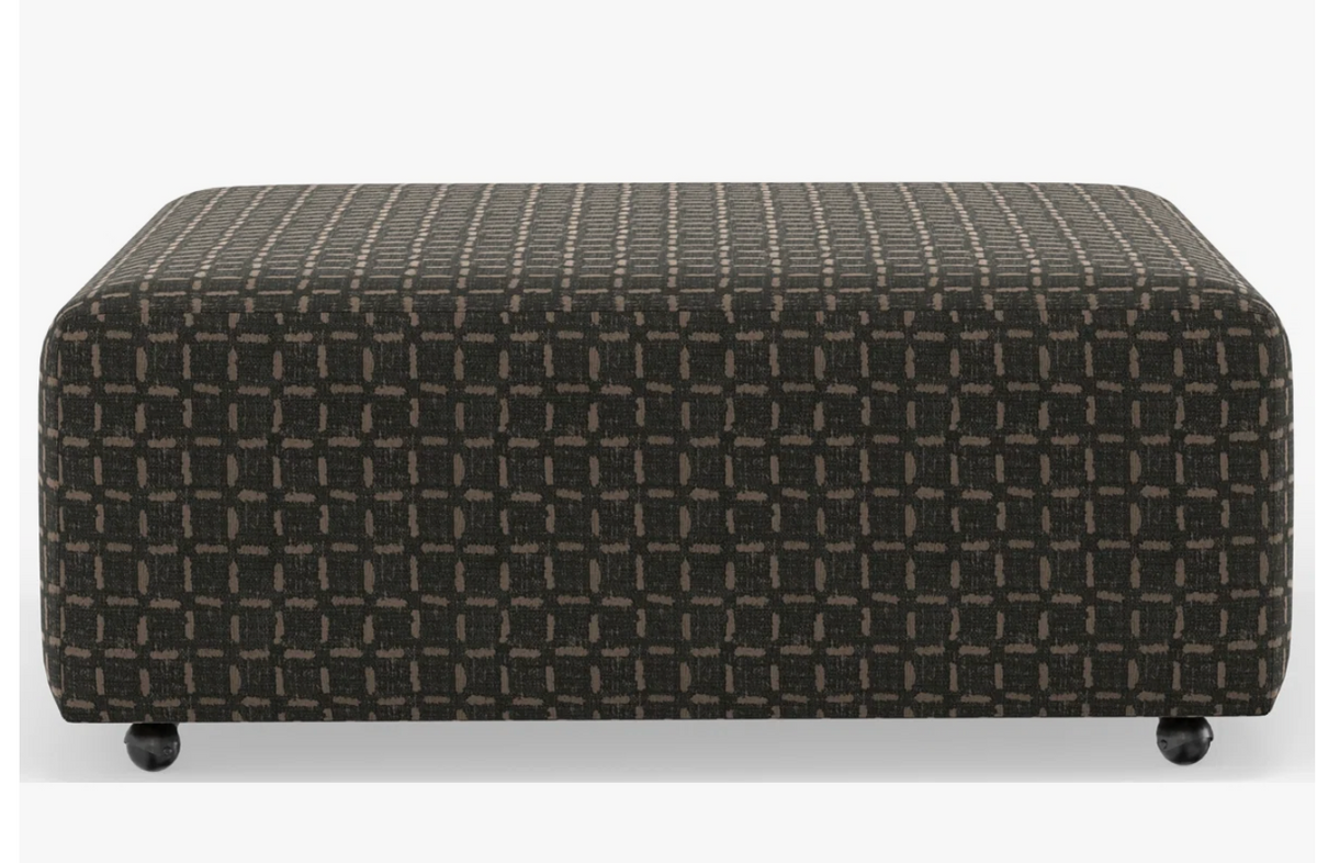 Ottoman in stain resistant fabric