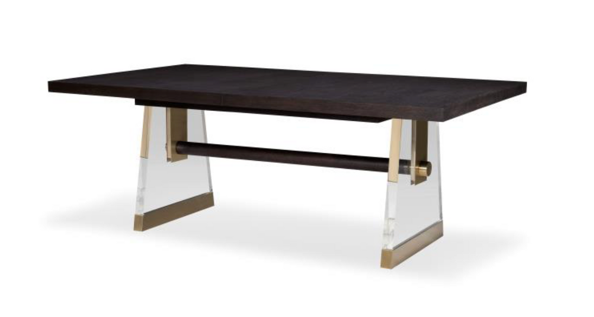Cadence extension dining table up to 124"