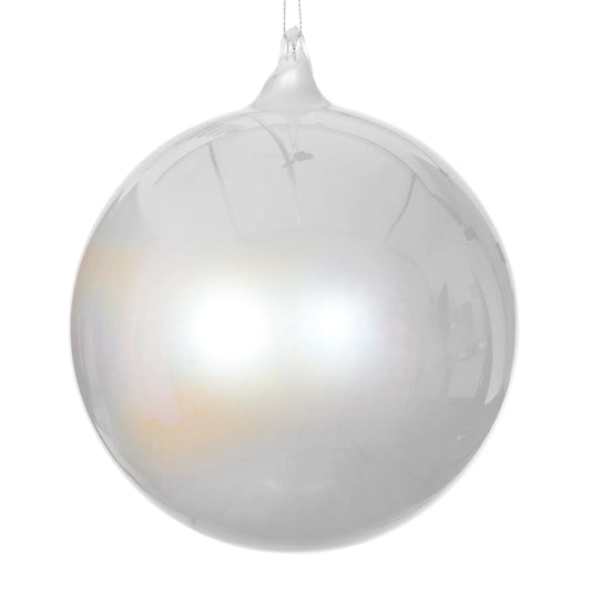 Pearl Glass Large Ball-Ivory