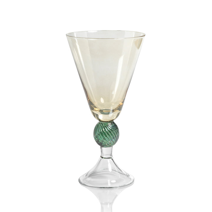 Cassis Stem Glass-Light Amber