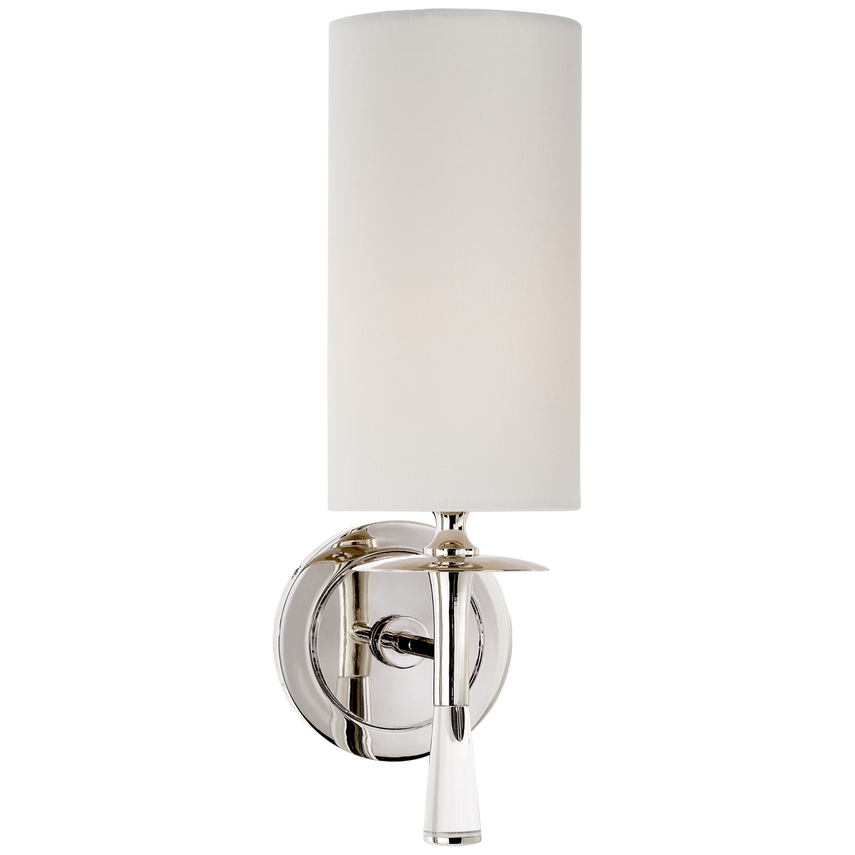 Drunmore Sconce Nickel/Crystal