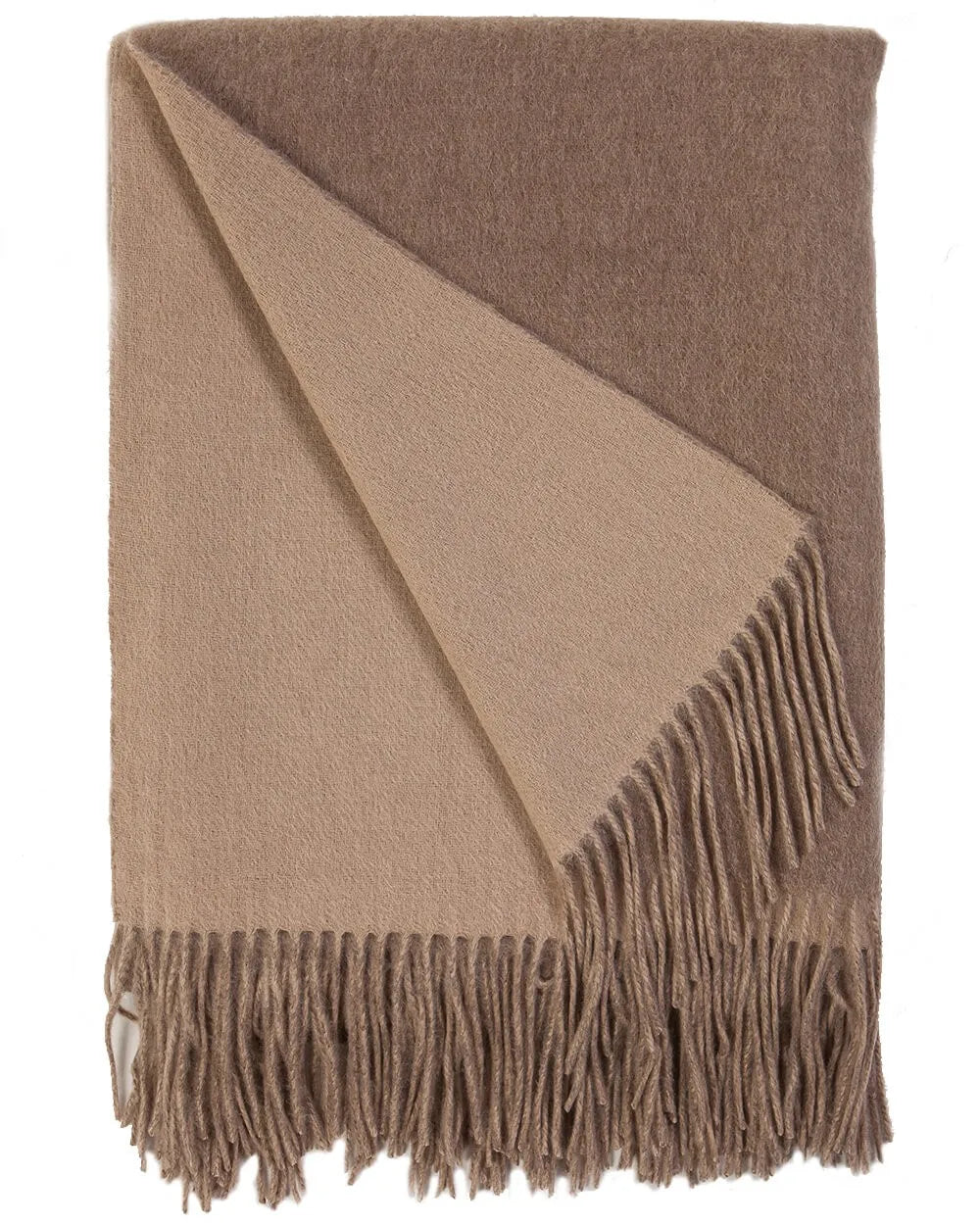 Alashan Throw-Mushroom/Bisque