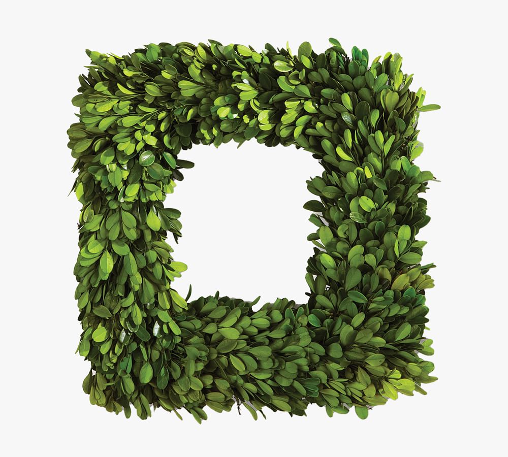 24" Sq Boxwood Wreath