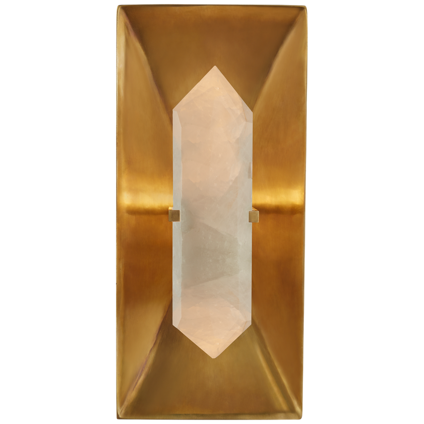 Halcyon Sconce Brass/Quartz