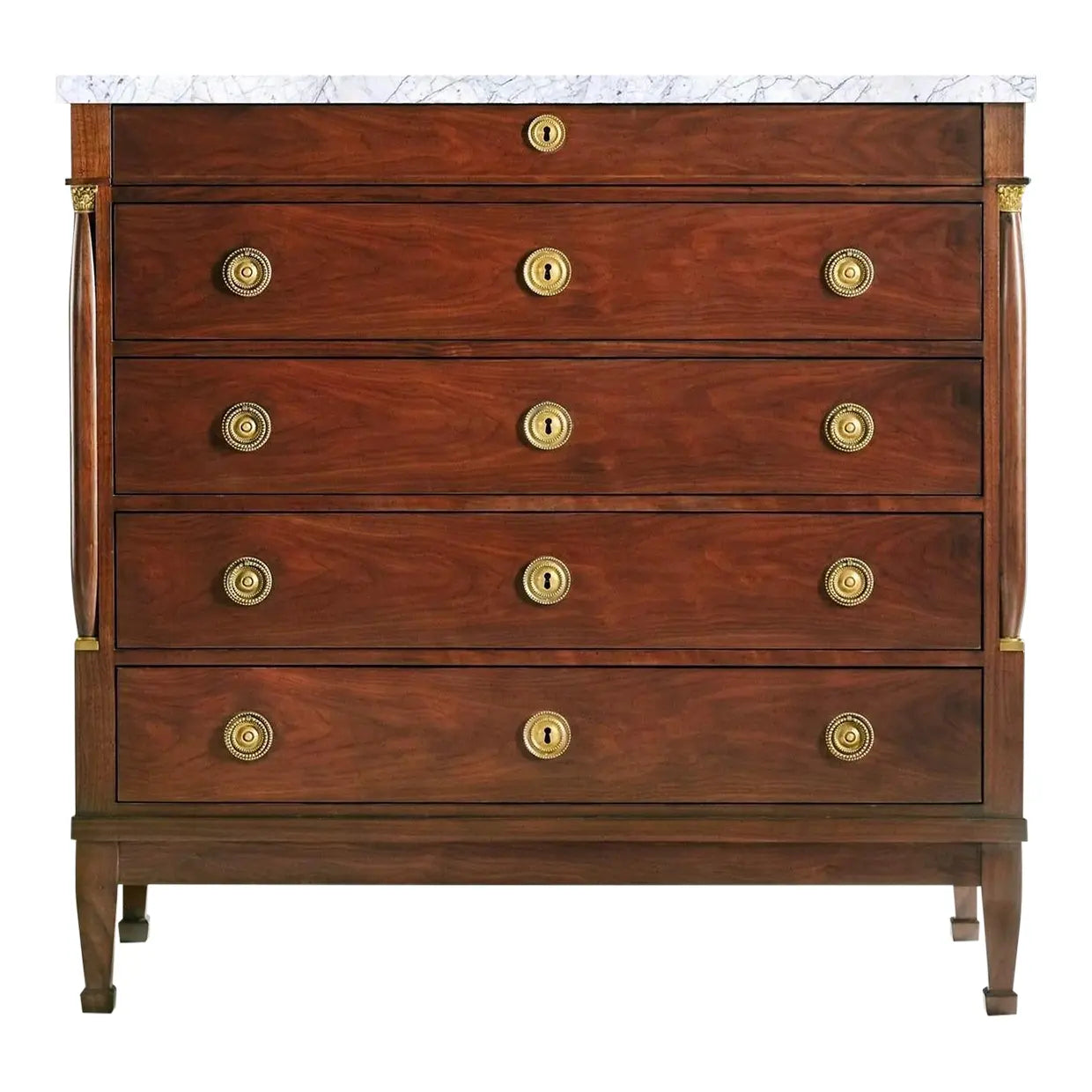Walnut Chest with Columns