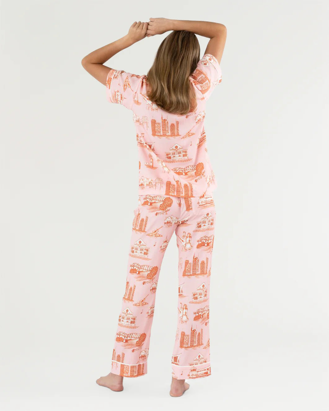 Nashville Toile Pajama-Pink