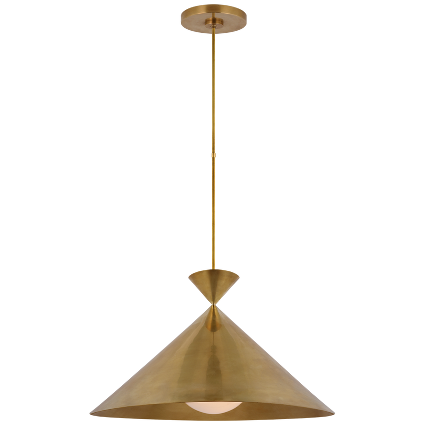 Orsay Grande Pendant in Antique Brass