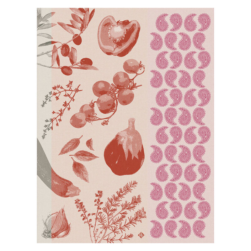 A Table Pink Tea Towel