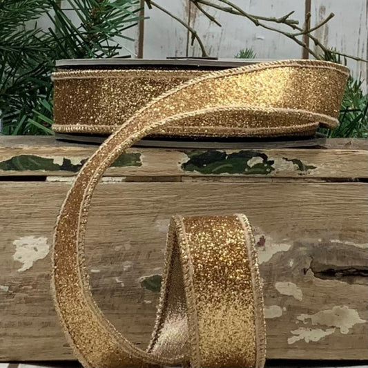 Gold Glitter Metallic Back