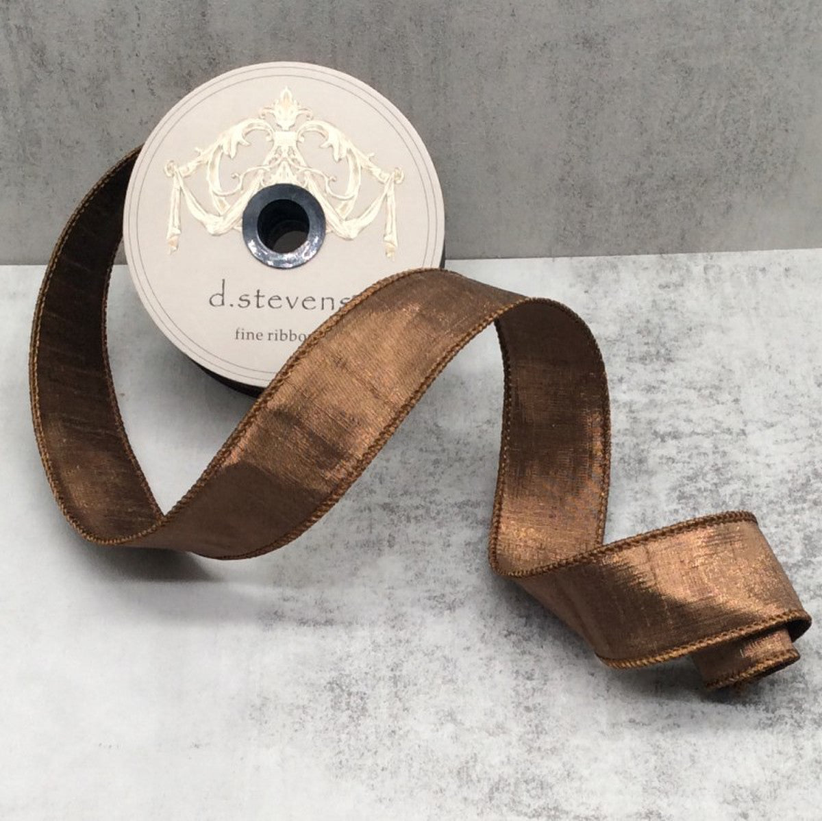 Chocolate Dupion 1.5" Ribbon