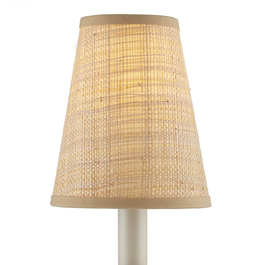 Natural Grasscloth Chandelier Shade