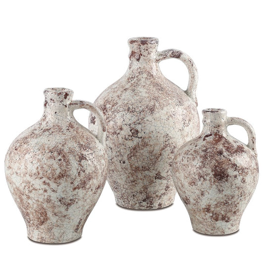 Large Marne Brown & Off White Demijohn