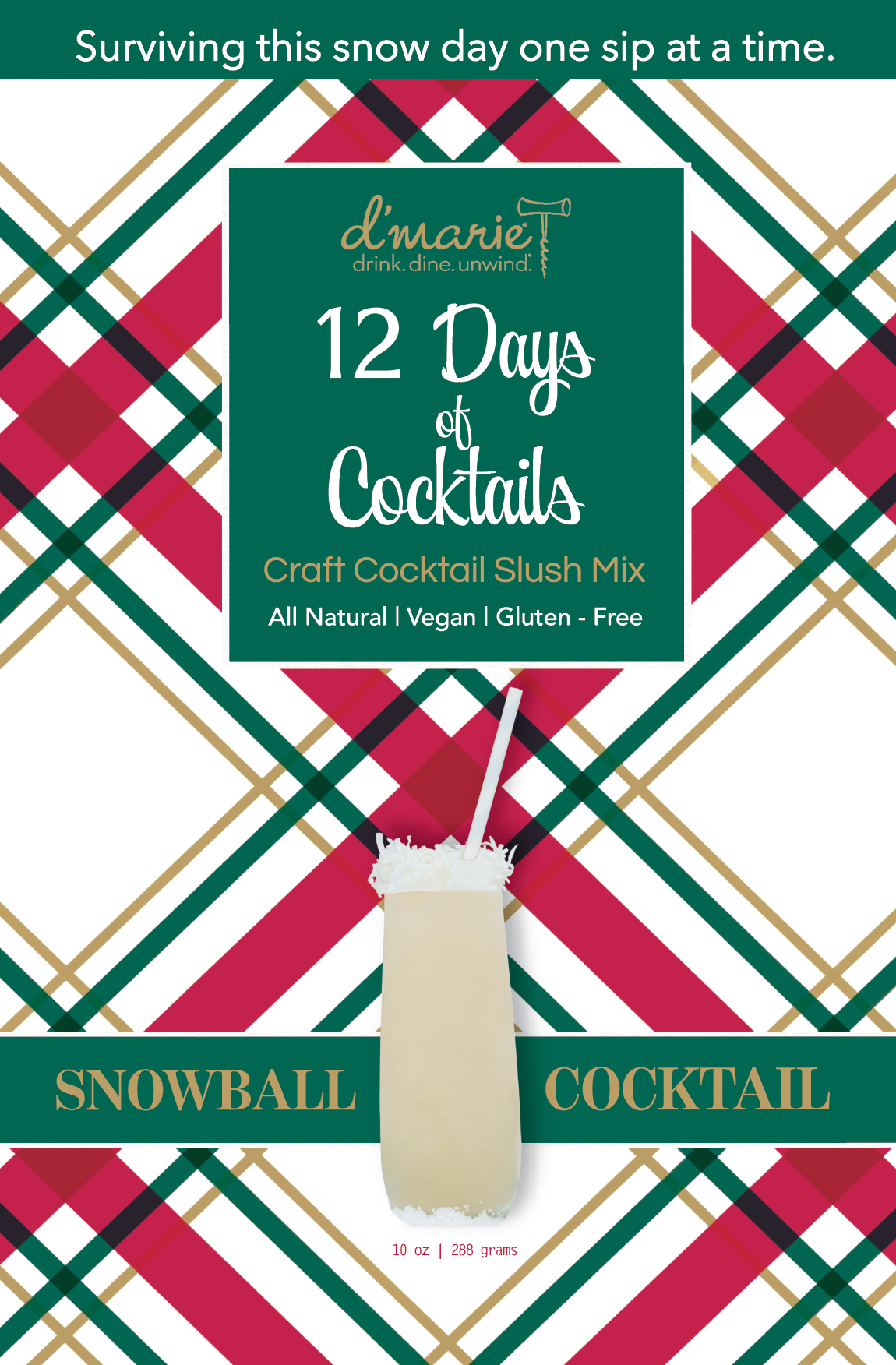 12 Days of Cocktails: Poinsettia Cocktail Slush Mix