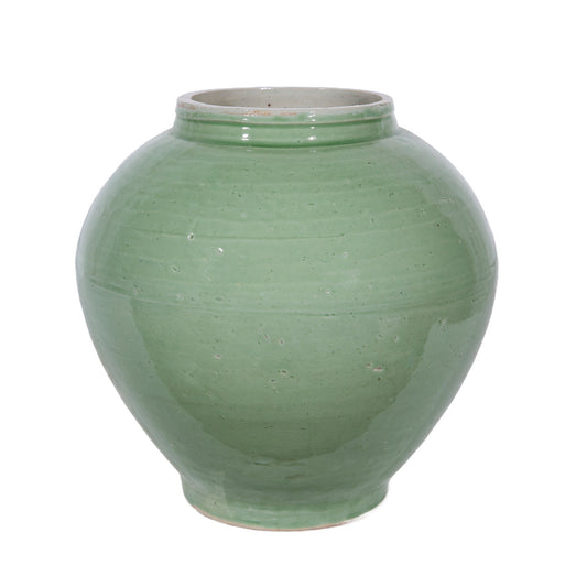 Mint Green Crackle Jar