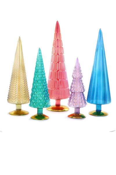 Iridescent Jeweled Trees (set of 5)