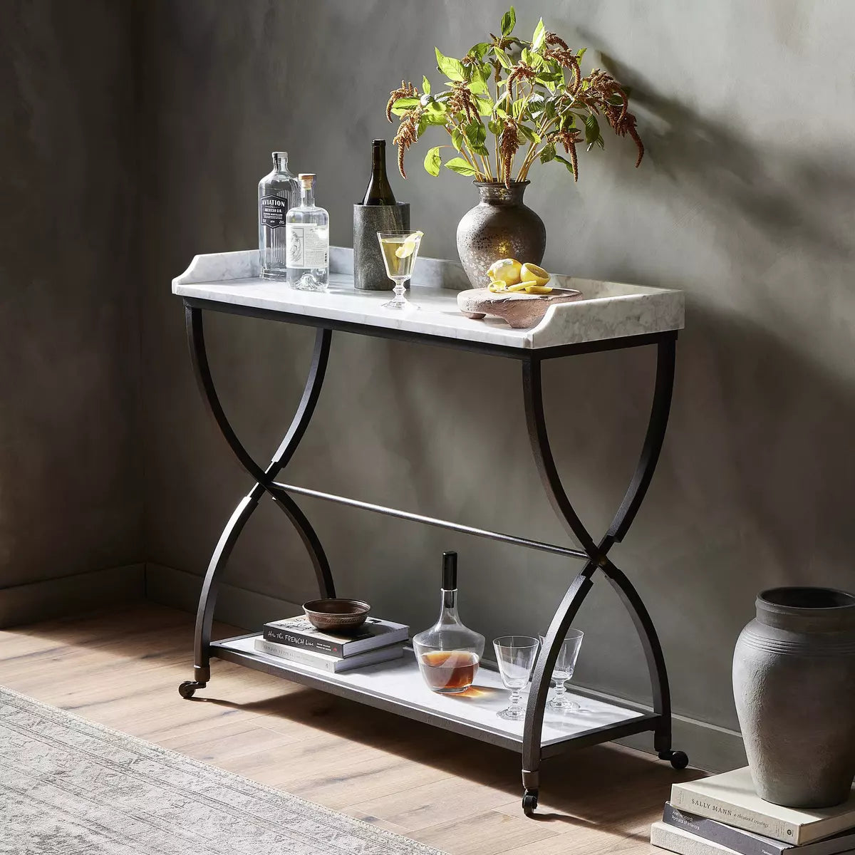 Six Beers Marble Console Table