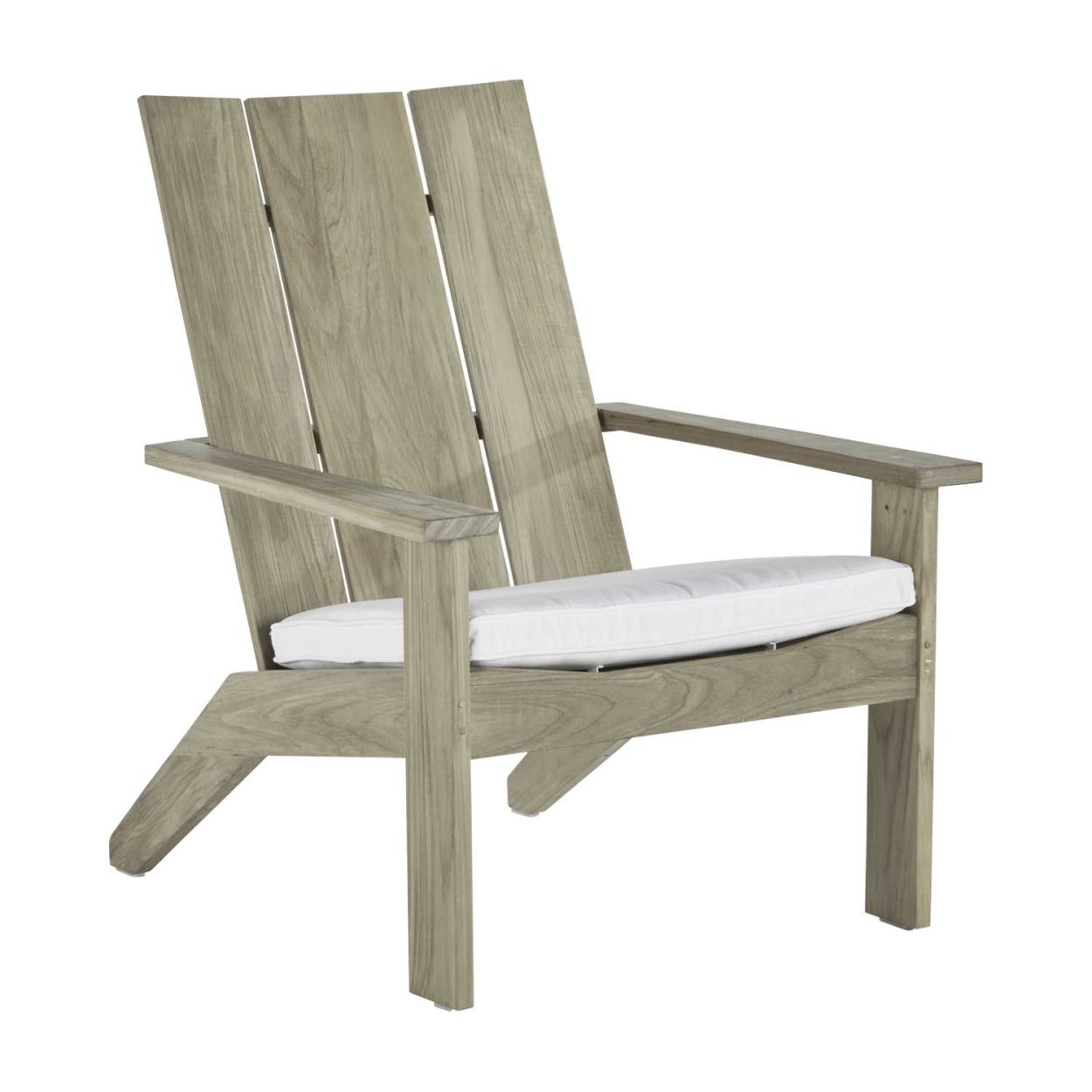 Club Aluminum Adirondack Outdoor Chair-Chalk